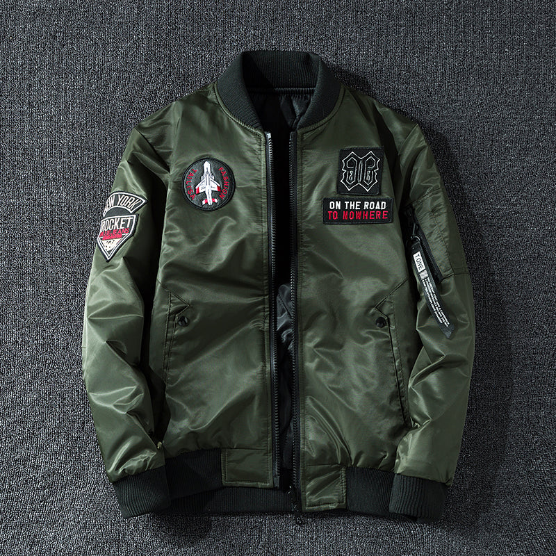 Men's Air Force MA1 Pilot Jacket - Trendy Double-Sided