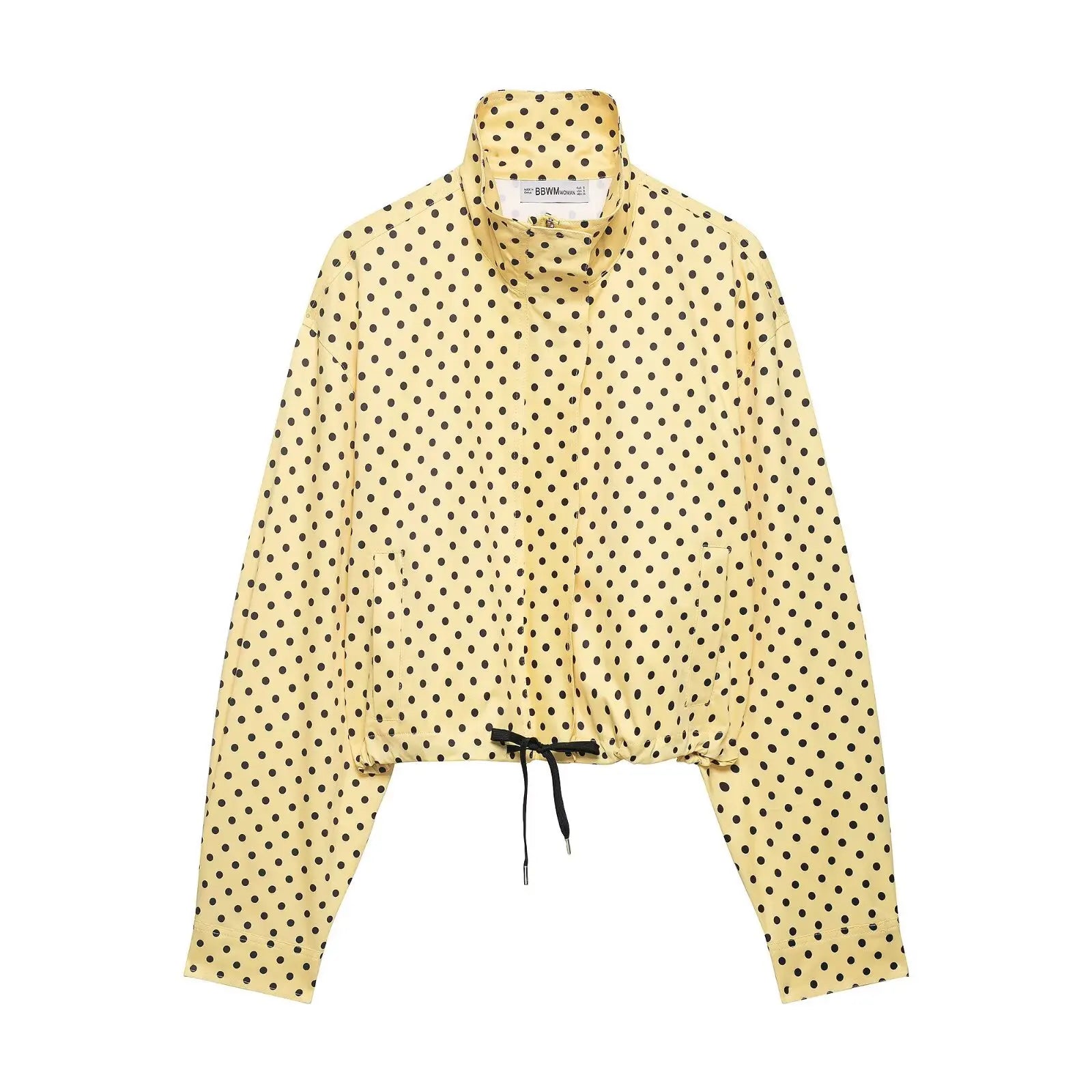 Cross-border European and American Women's Clothing AliExpress Bestseller Fashion Polka Dot Peffle-tulle Coat + Mini Shorts Set