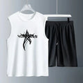 Men's Tank Top Sets 2026 Summer Quick drying oversize running sports Breathable outfits two piece  Tracksuit men seaside beach