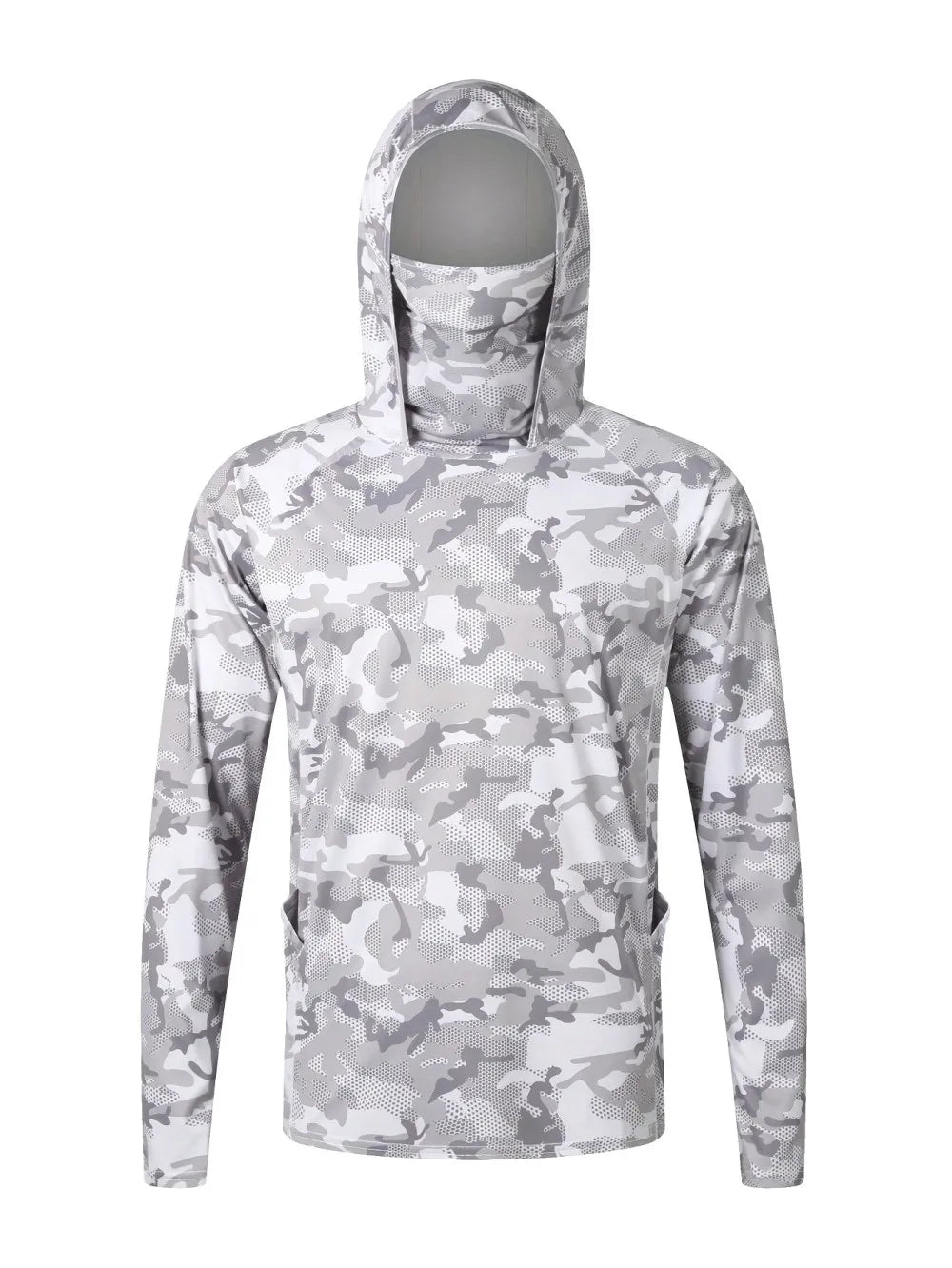 European and American men's summer new camouflage print soft breathable fishing suit long sleeved T-shirt outdoor casual top