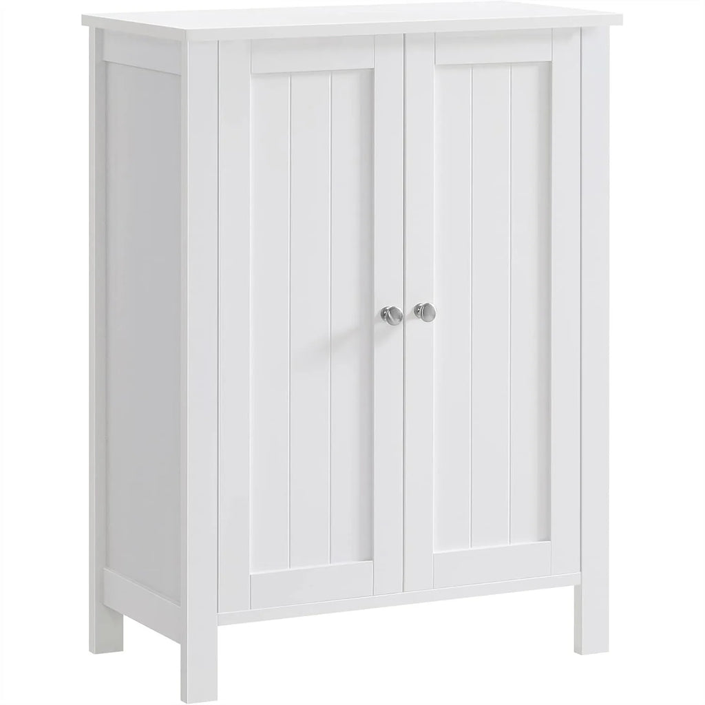 Floor Storage Cabinet with 2 Adjustable Shelves, Freestanding for Bathroom Living Room Kitchen, 11.8x23.6x31.5 Inches, Cloud