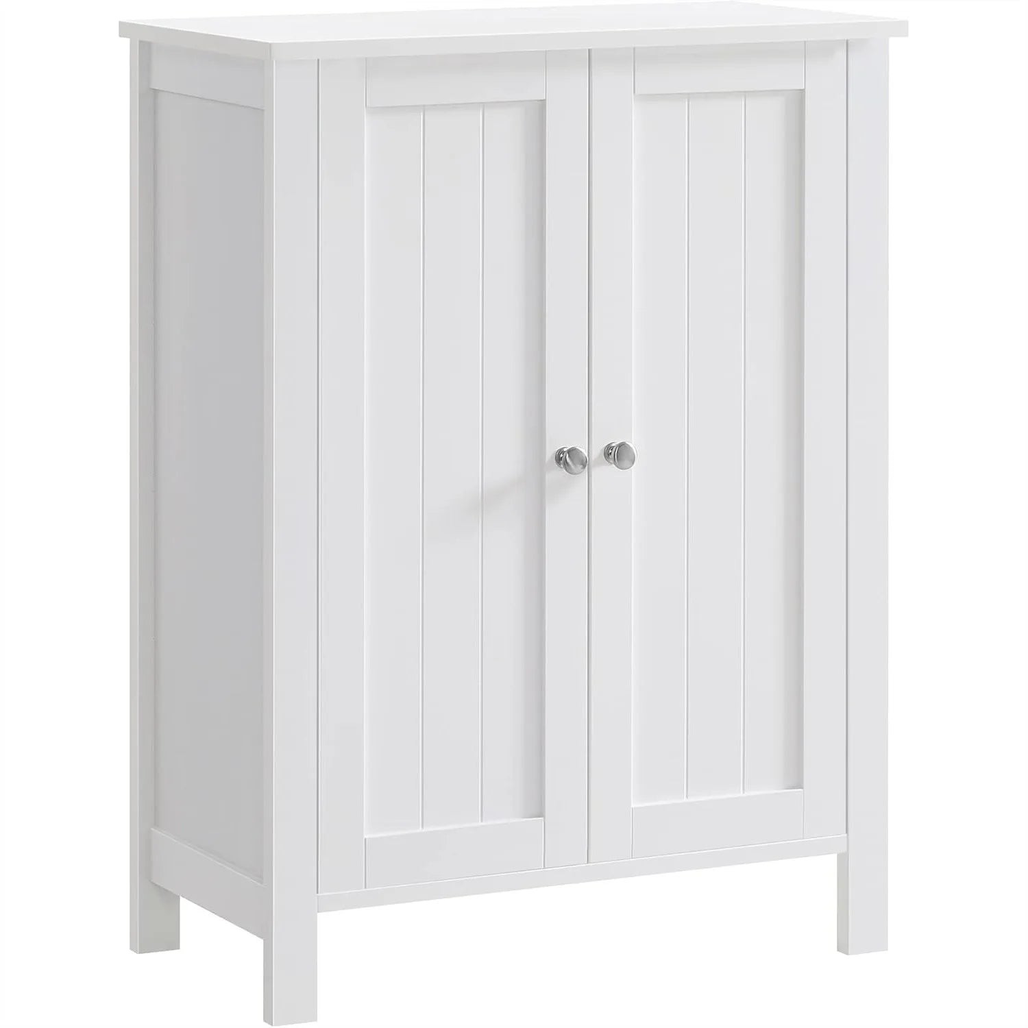 Floor Storage Cabinet with 2 Adjustable Shelves, Freestanding for Bathroom Living Room Kitchen, 11.8x23.6x31.5 Inches, Cloud
