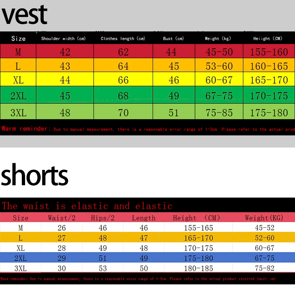 Men's Tank Top Sets 2026 Summer Quick drying jogging suit sweatshirt set seaside beach  running Breathable oversize sports