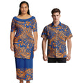 Asia & Pacific Islands Couple Clothing Custom Aloha Women Fashion Skirts Samoan Casual Men Shirts Tribal Matching Couple Outfits