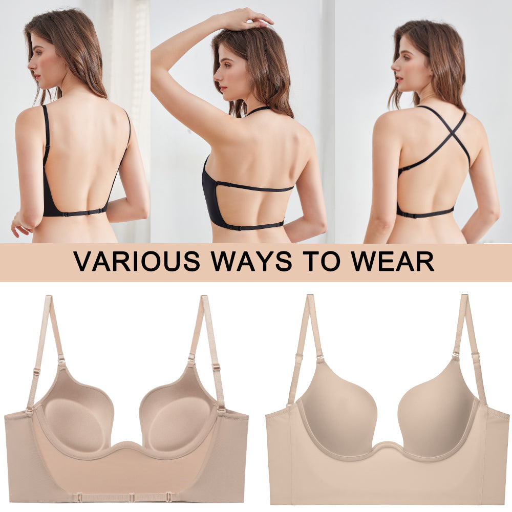 Backless Push-Up Bra for Small Bust Women