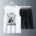 Men's Tank Top Sets 2026 Summer Quick drying sports jogging suit Breathable running beach oversize seaside Tracksuit men