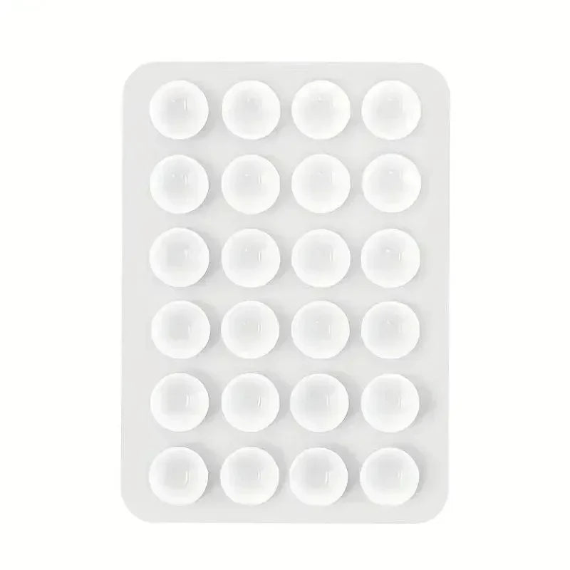 Silicone Suction Phone Holder Mat Multifunctional Suction Cup Wall Stand Square Anti-Slip Single-Sided Case Mount Back Sticker