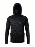 European and American men's summer new camouflage print soft breathable fishing suit long sleeved T-shirt outdoor casual top