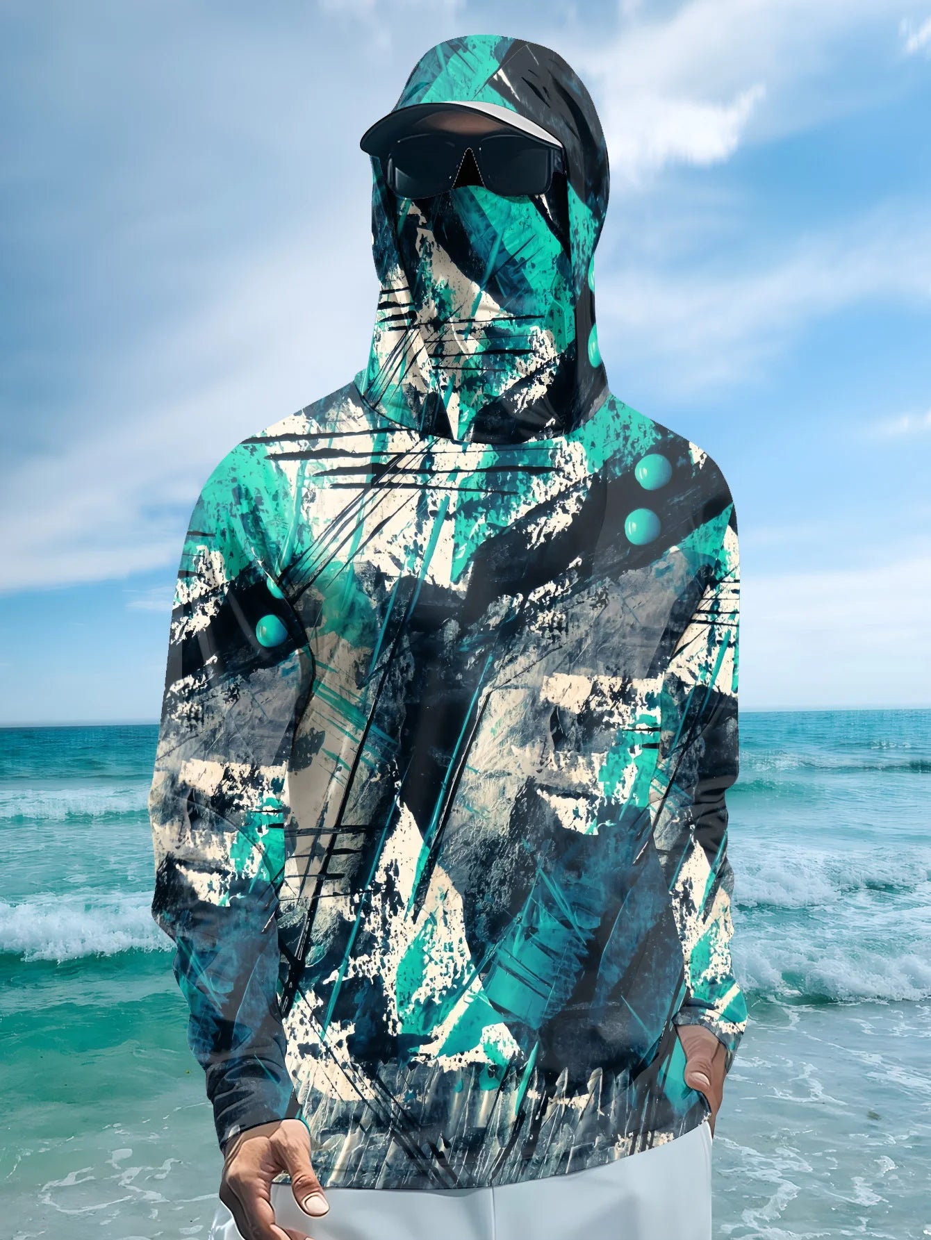 2026 Summer Best-selling Men's Long-Sleeved Shirt for Outdoor Leisure Sport Comfortable and Soft Simple Pattern Print