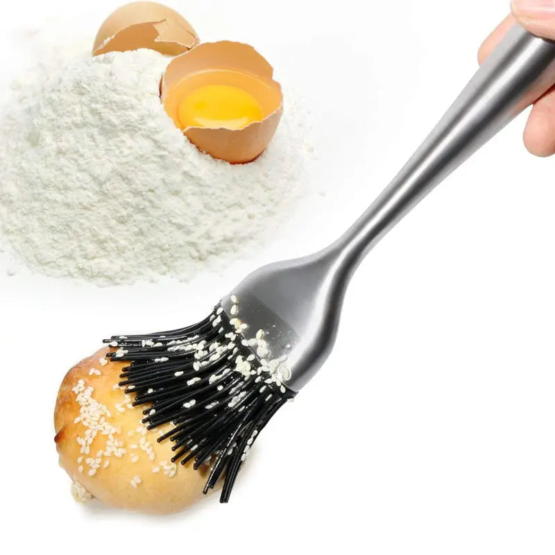 Silicone BBQ Brush with Stainless Steel Handle