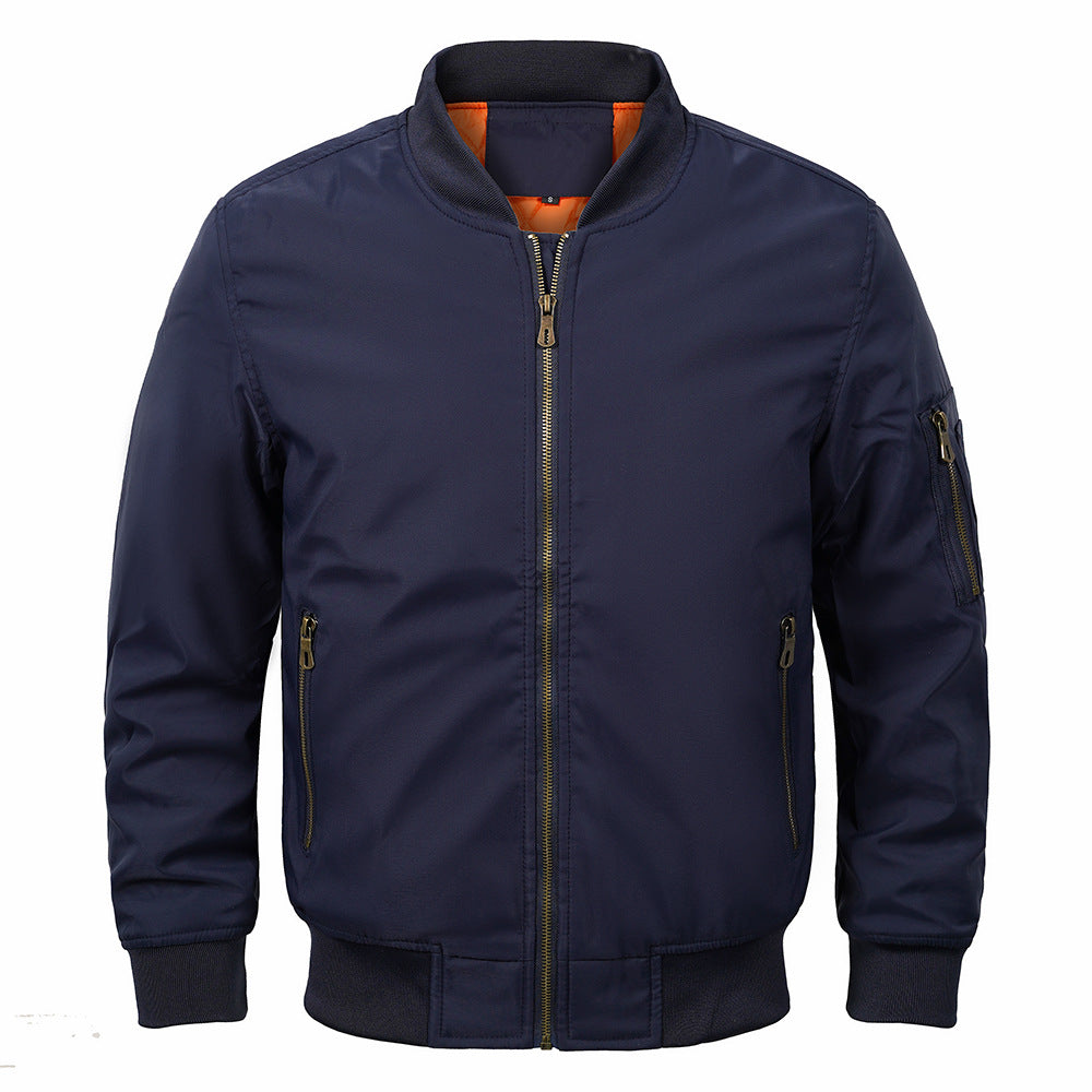 Men's Plus Size Air Force Flight Jacket for Fall/Winter