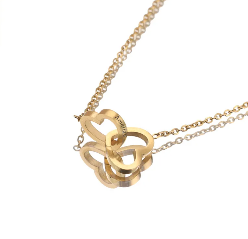 Double Heart Necklace