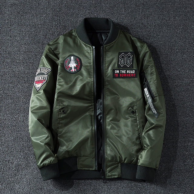 Men's Air Force MA1 Pilot Jacket - Trendy Double-Sided