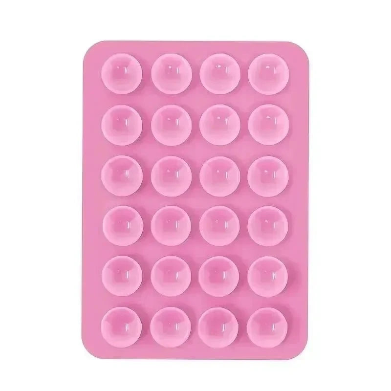 Silicone Suction Phone Holder Mat Multifunctional Suction Cup Wall Stand Square Anti-Slip Single-Sided Case Mount Back Sticker