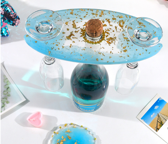 DIY Irregular Silicone Wine Rack and Coaster Mold