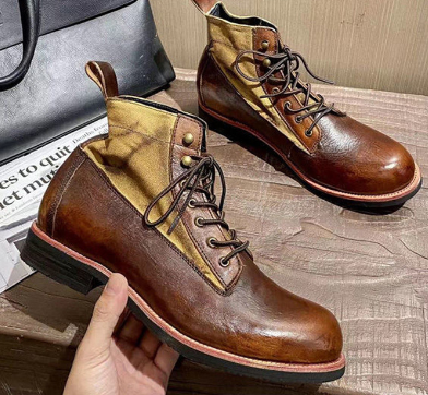 Men's Winter High Top Martin Casual Tooling Boots