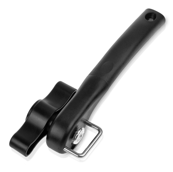 Safety Can Opener with One-Handed Side Edge Design