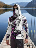 Fishing hooded sweatshirt for men long-sleeved sun protection shirt hunting sport shirt sun protection fishing beach top