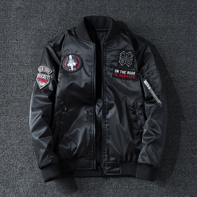 Men's Air Force MA1 Pilot Jacket - Trendy Double-Sided