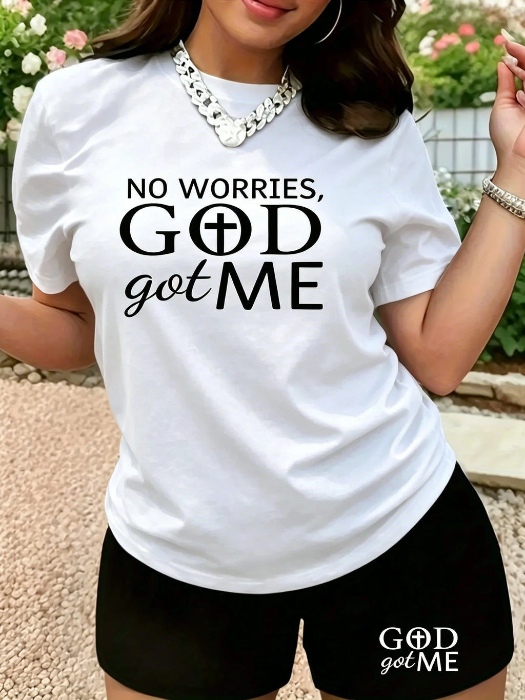European and American women's round-neck short-sleeved letter-printed casual two-piece set for  summer clothing for women