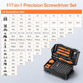 117 in 1 Precision Screwdriver Set with Torx Triwing Bits for Laptop, PC, Phone, Game Console Repair Tool Kit