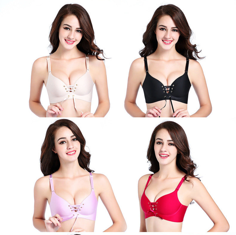 Seamless Push-Up Wireless Bra with Adjustable Straps