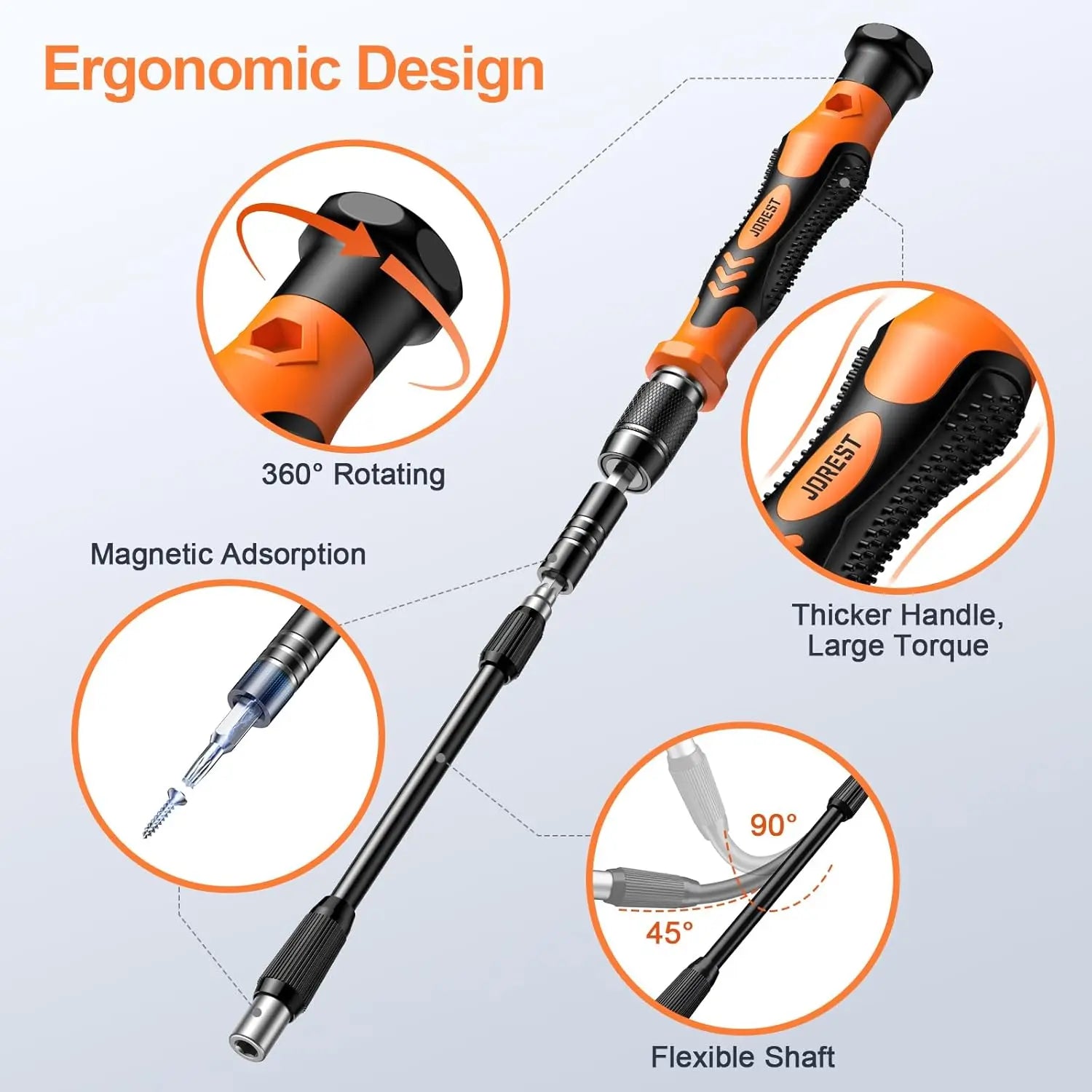 117 in 1 Precision Screwdriver Set with Torx Triwing Bits for Laptop, PC, Phone, Game Console Repair Tool Kit