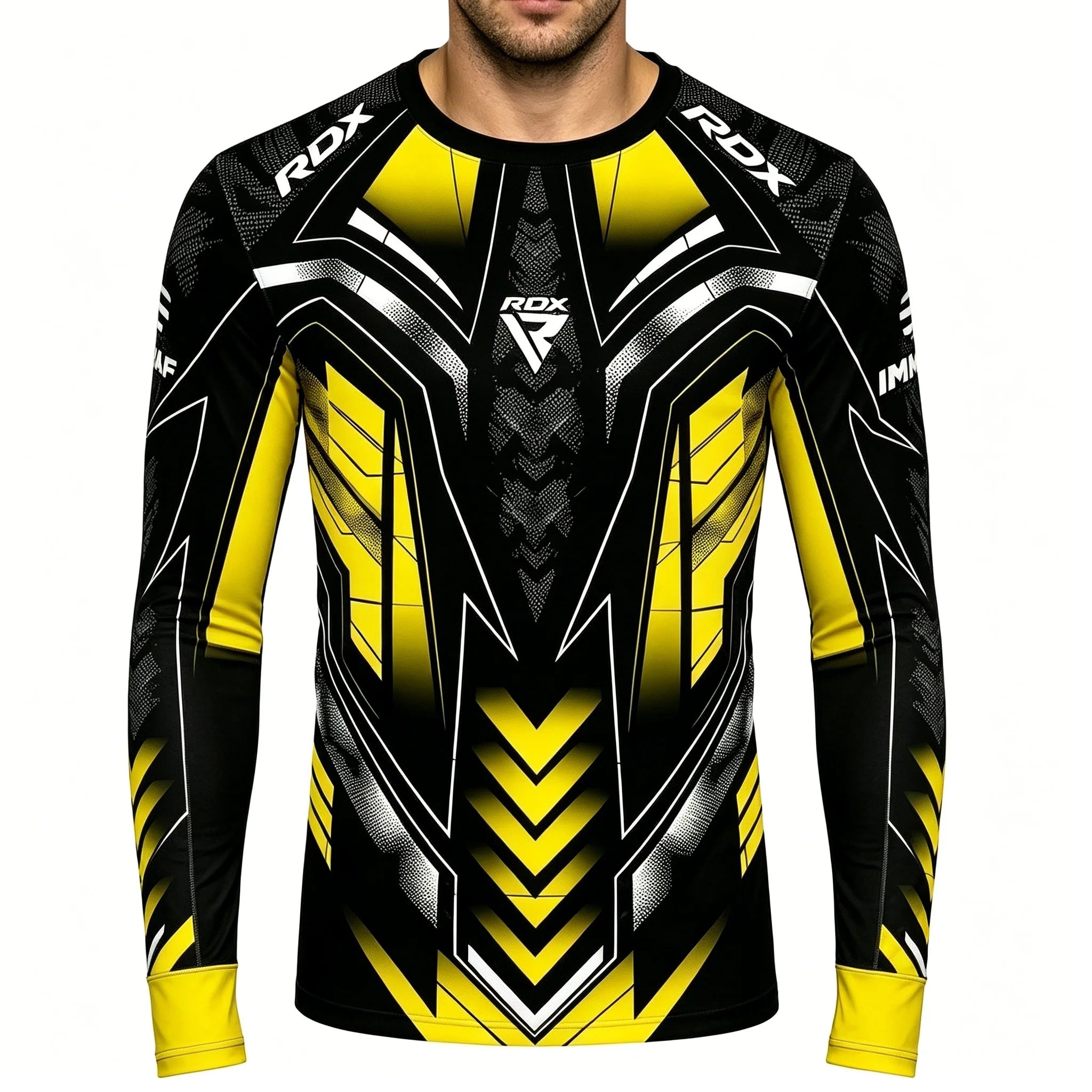 Long-Sleeve Compression Shirt for MMA Boxing Training, Quick-Dry & Breathable Fight Gear