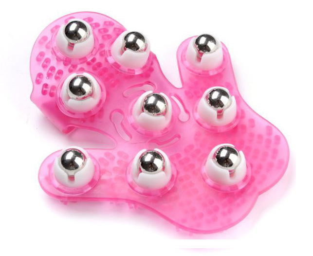 360-Degree Rotating Body Massage Device with Balls