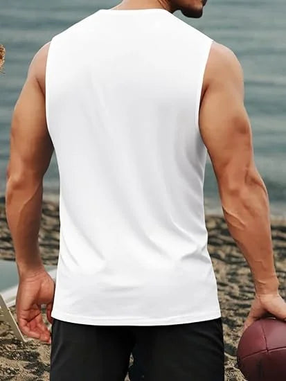 Men's Tank Top Sets 2026 Summer Quick drying oversize running sports Breathable outfits two piece  Tracksuit men seaside beach