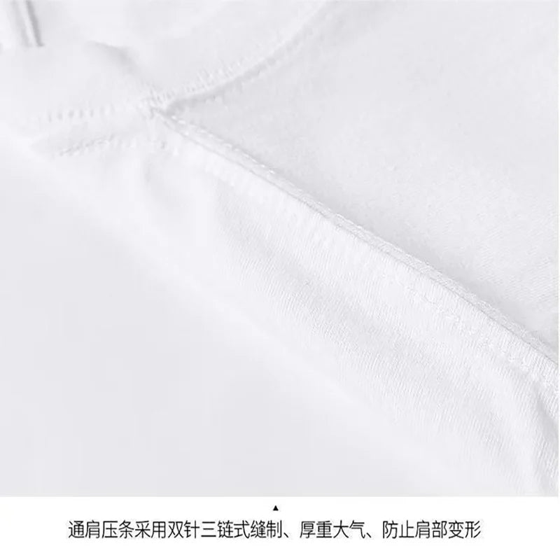 Men's Black Round-Neck Short-Sleeved T-Shirt Love Letter Print Top, Casual Everyday Versatile Street Style, Comfortable and Breathable Polyester Fabric