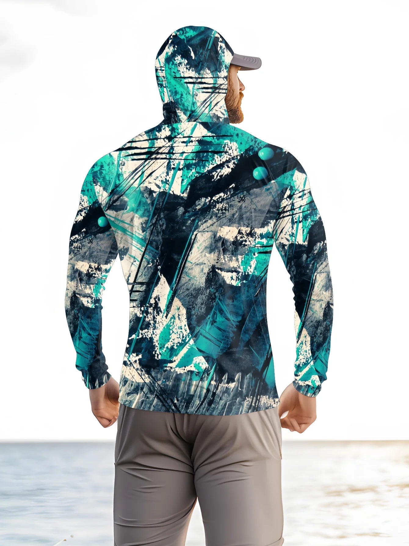 2026 Summer Best-selling Men's Long-Sleeved Shirt for Outdoor Leisure Sport Comfortable and Soft Simple Pattern Print