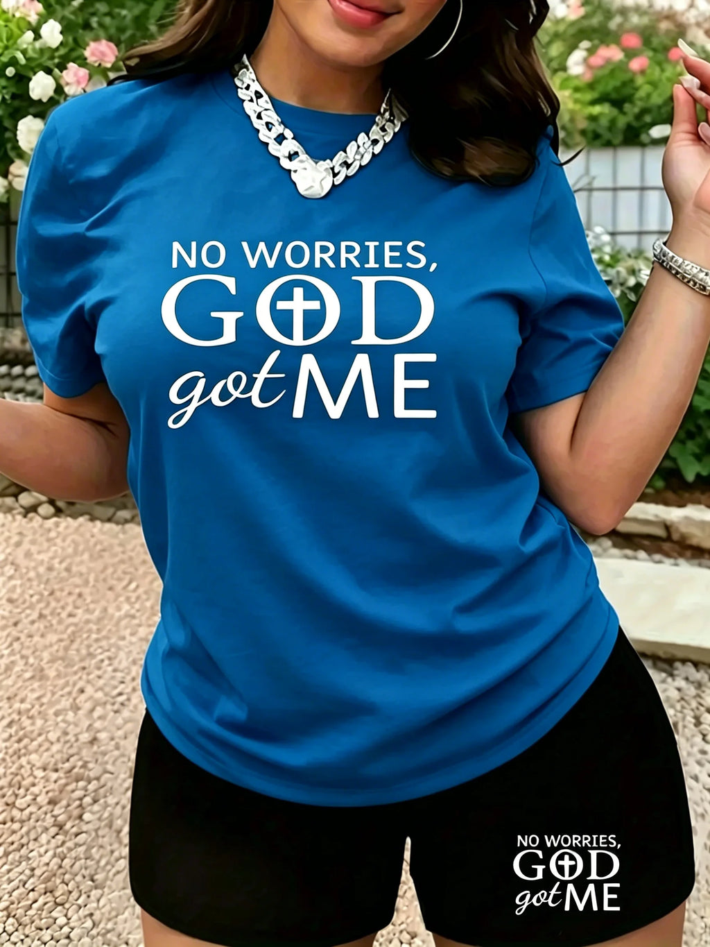 European and American women's round-neck short-sleeved letter-printed casual two-piece set for  summer clothing for women