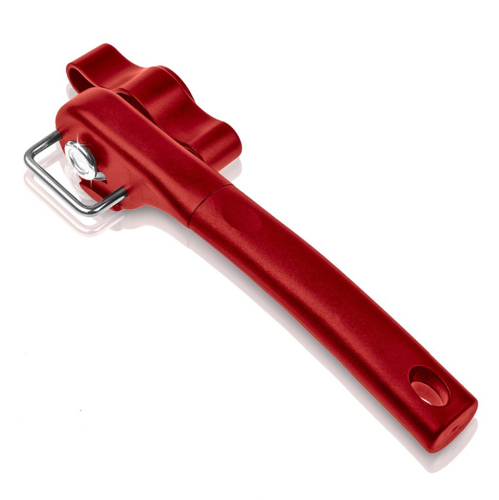 Safety Can Opener with One-Handed Side Edge Design